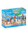 PLAYMOBIL 71470 Horses of Waterfall Starter Pack Riding trip to the beach with Amelia and Ben, construction toy - nr 6
