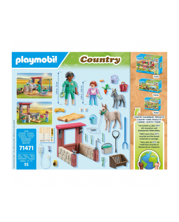 PLAYMOBIL 71471 Country Starter Pack Veterinarian use with the donkeys, construction toy