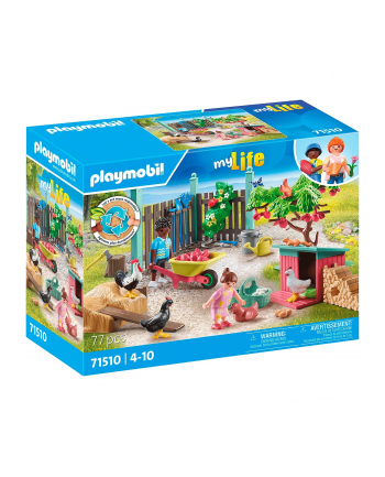PLAYMOBIL 71510 City Life Small chicken farm in the tiny house garden, construction toy