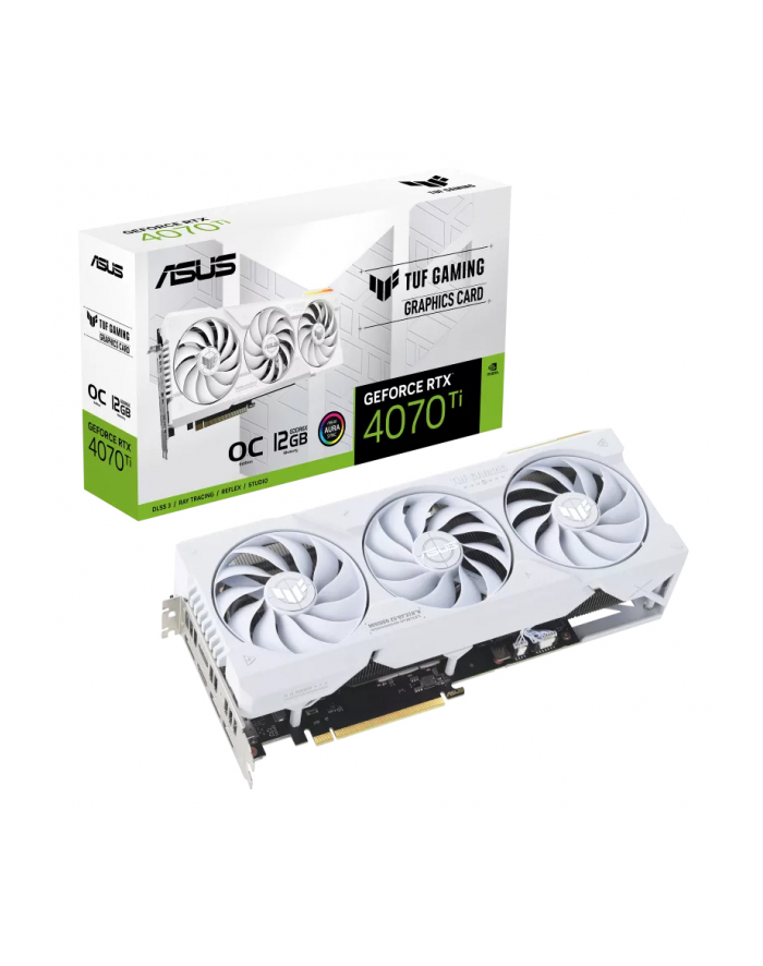 Asus GeForce RTX 4070 Ti TUF White OC 12GB GDDR6X RAM (90YV0IJ2M0NA00) główny