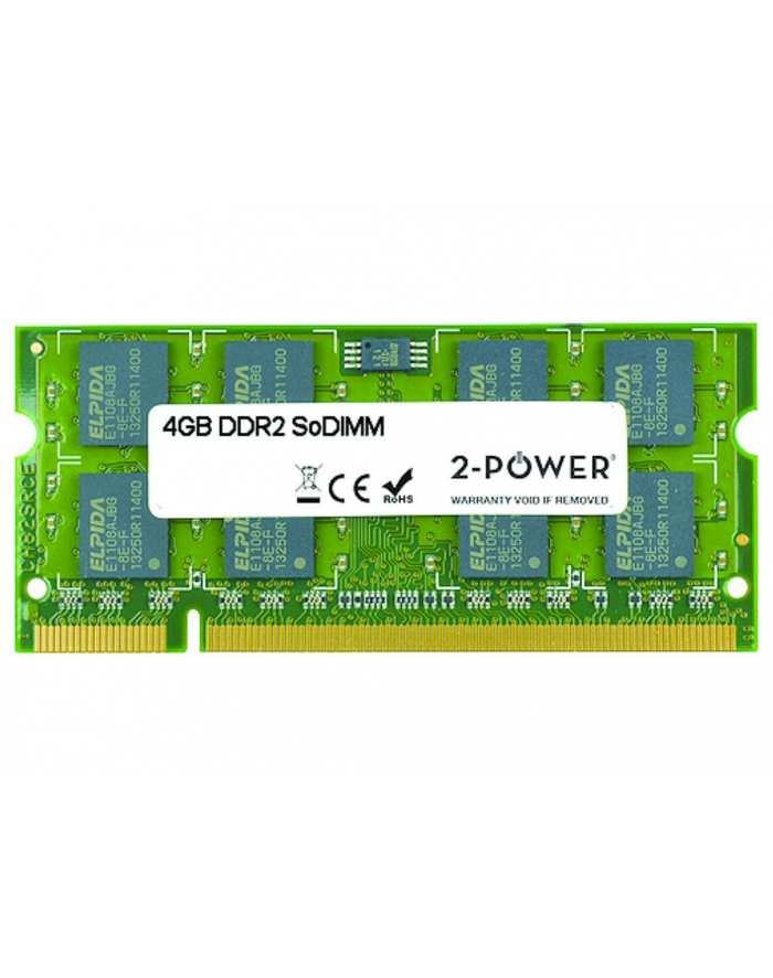 2-Power Pamięć Ram 1X 4Gb 2-Power So-Dimm Ddr2 800Mhz Pc2-6400  (MEM4303A) główny