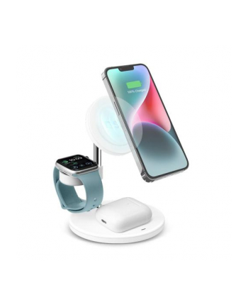 Sbs Ładowarka Bezprzewodowa 3 W 1 15 Kompatybilna Z Magsafe Dla Iphone'A Smartfonów Systemem Android Apple Watch Airpods Stacja Ładująca Wyjśc