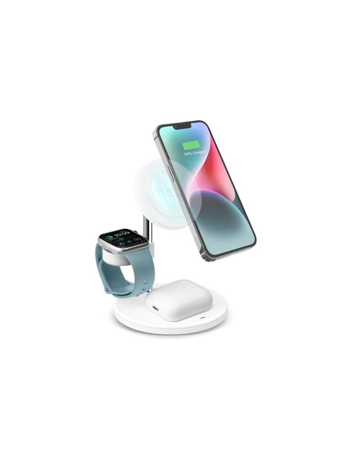 Sbs Ładowarka Bezprzewodowa 3 W 1 15 Kompatybilna Z Magsafe Dla Iphone'A Smartfonów Systemem Android Apple Watch Airpods Stacja Ładująca Wyjśc główny