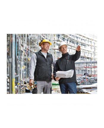 bosch powertools Bosch Heat+Jacket GHV 12+18V kit size 3XL, work clothing (Kolor: CZARNY, incl. charger GAL 12V-20 Professional, 1x battery GBA 12V 2.0Ah)