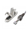 Wtyk QOLTEC RJ45 beznarzędziowy STP | CAT6 | JACK PIN | T568B | T568A - nr 4