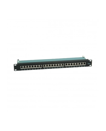 VALUE Panel krosowy Patch Panel Kat.6 24 porty STP czarny