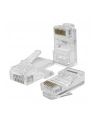 Wtyk QOLTEC przelotowy złącze RJ45 | CAT5e | UTP | Pass Through | Pozłacane styki | 100 sztuk - nr 1