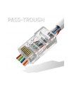 Wtyk QOLTEC przelotowy złącze RJ45 | CAT6 | UTP | Pass Through | Poizłacane styki | 100 sztuk - nr 2