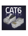 Wtyk QOLTEC przelotowy złącze RJ45 | CAT6 | FTP | Pass Through | Pozłacane styki | 100 sztuk - nr 4