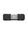 Pendrive Silicon Power Mobile C51 128GB USB-A USB 3.2 Type-C 120MB/s Srebrny - nr 1