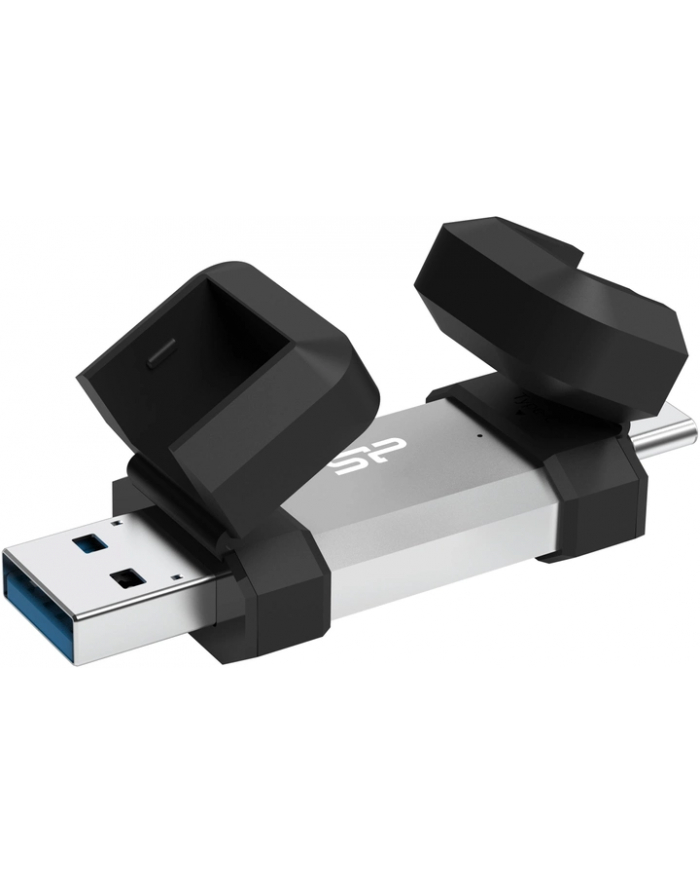 Pendrive Silicon Power Mobile C51 128GB USB-A USB 3.2 Type-C 120MB/s Srebrny główny