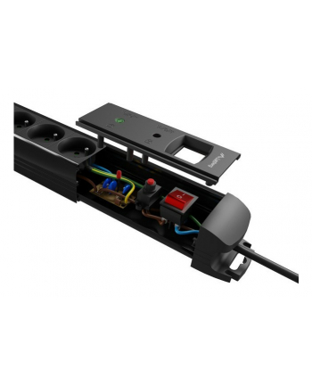Listwa zasilająca Lanberg SP1 3m 5x 230V Schuko czarna