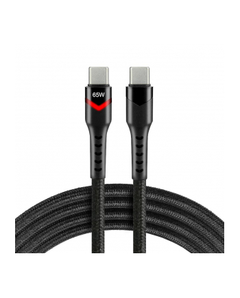 Kabel przewód USB-C PD RGB LED 3m everActive CBB-3PDR Power Delivery 2,25A z obsługą szybkiego ładowania 45W