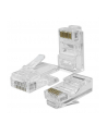 Wtyk QOLTEC przelotowy złącze RJ45 | CAT5e | UTP | Pass Through | Pozłacane styki | 100 sztuk - nr 2