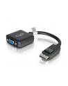 C2G 20Cm Displayport To Vga Adapter Converter - Dp Male Female Black 20 Cm (84323) - nr 1