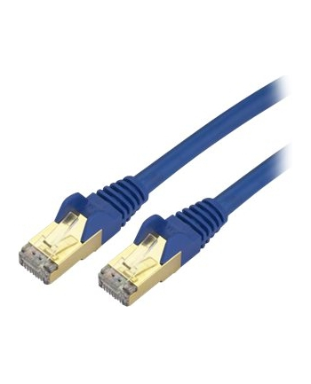 StarTech.com 10 ft Blue Shielded Cat6a Molded STP Patch Cable (C6ASPAT10BL)