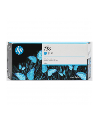 HP INC Atrament HP Ink/HP 738 130-ml Black DesignJet Ink