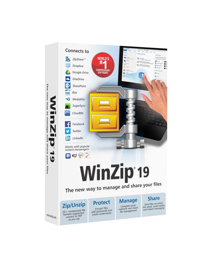 Corel Oprogramowanie WinZip 19 Standard ML DVD główny