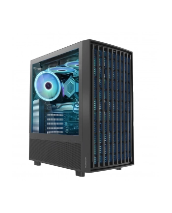 Obudowa Modecom BREEZE ARGB FLOW Midi USB Type-C, czarna