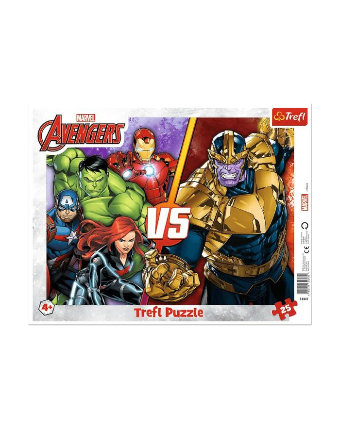 Puzzle ramkowe 25el. Niezwyciężona Drużyna Avengers Disney Marvel 31427 TREFL główny