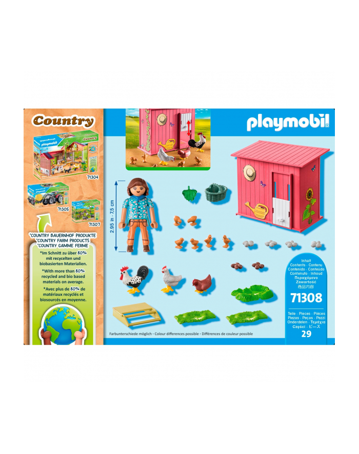 PLAYMOBIL 71308 Country Chickens with Chicks, construction toy główny