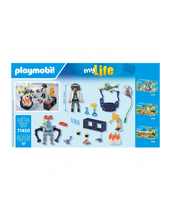 PLAYMOBIL 71450 City Life Researchers with robots, construction toy