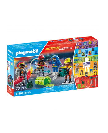 PLAYMOBIL 71468 My Figures: Fire department, construction toy