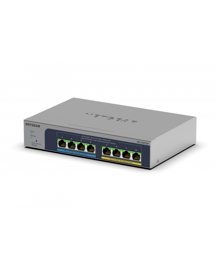 Netgear 8Port Switch 100/1000/2500 MS108TUP 8-Port Ultra60 PoE++ Multi-Gig unmgd Switch główny