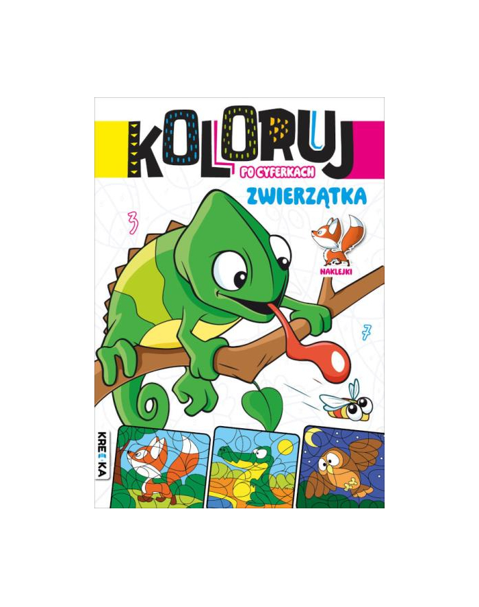 booksandfun Książeczka Koloruj po cyferkach zwierzątka główny