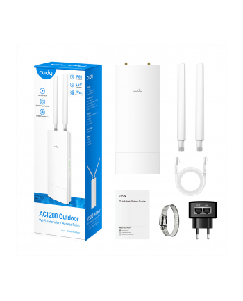 cudy Zewnętrzny Punkt dostępu RE1200 Outdoor WiFi Repeater AC1200 Wzmacniacz WiFi nr 1