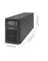 qoltec Zasilacz awaryjny UPS 2kVA | 2000W | Power Factor 1.0 | LCD | EPO| USB | On-line - nr 5