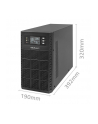 qoltec Zasilacz awaryjny UPS 3kVA | 3000W | Power Factor 1.0 | LCD | EPO| USB | On-line - nr 4