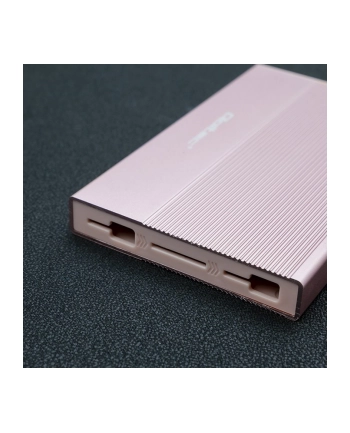 qoltec Obudowa | Kieszeń na dysk SSD HDD 2.5 cala | SATA | USB 3.0 | Super  speed 5Gb/s | 2TB | Różowy