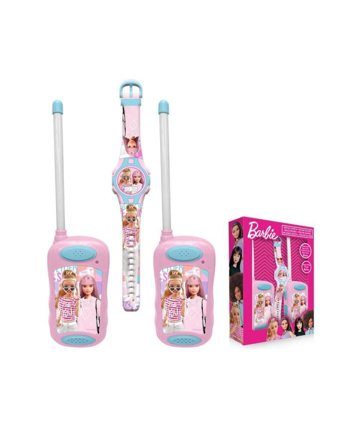 Zestaw Walkie Talkie z zegarkiem cyfrowym Barbie BB00020 Kids Euroswan główny