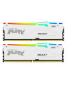 KINGSTON 64GB 6000MT/s DDR5 CL30 DIMM Kit of 2 FURY Beast White RGB XMP - nr 20
