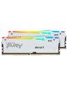 KINGSTON 64GB 6000MT/s DDR5 CL30 DIMM Kit of 2 FURY Beast White RGB XMP - nr 21