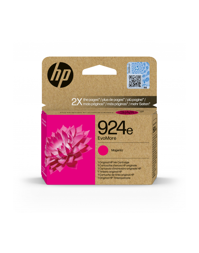 hp inc. Tusz 924e Magenta 4K0U8NE główny