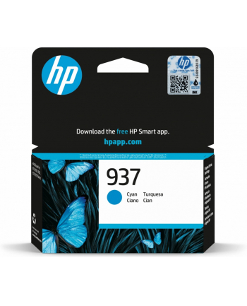 hp inc. Tusz 937 Cyan 4S6W2NE