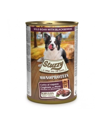 agras pet foods STUZZY dla psów Monopczerwonyein Dzik 400g