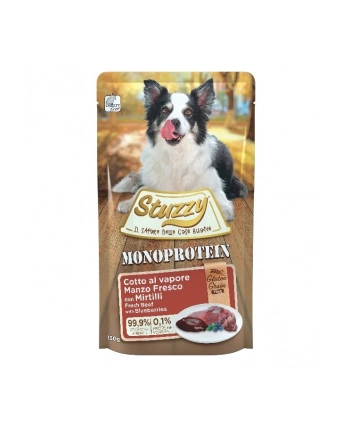 agras pet foods STUZZY dla psów Grain Free Monopczerwonyein Wołowe z Borówkami 150g