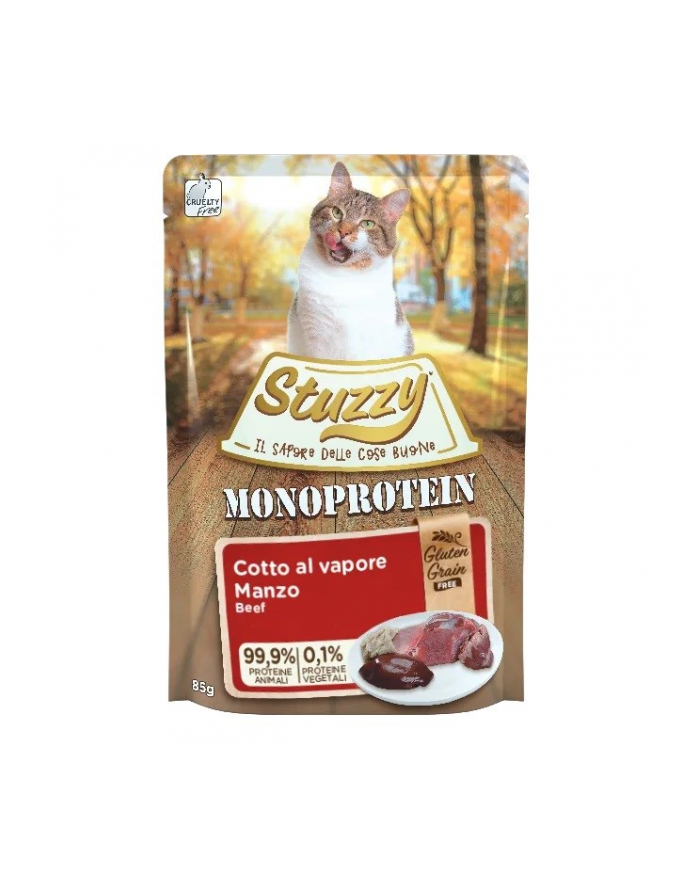 agras pet foods STUZZY dla kotów Monopczerwonyein Wołowe dla Dorosłych 85g główny