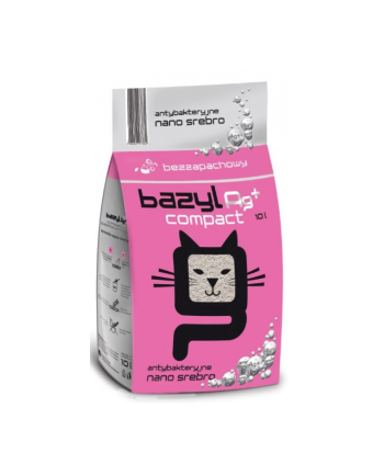 Bazyl Bentonit Super Premium Ag+ Compact - żwirek dla kota 10 l
