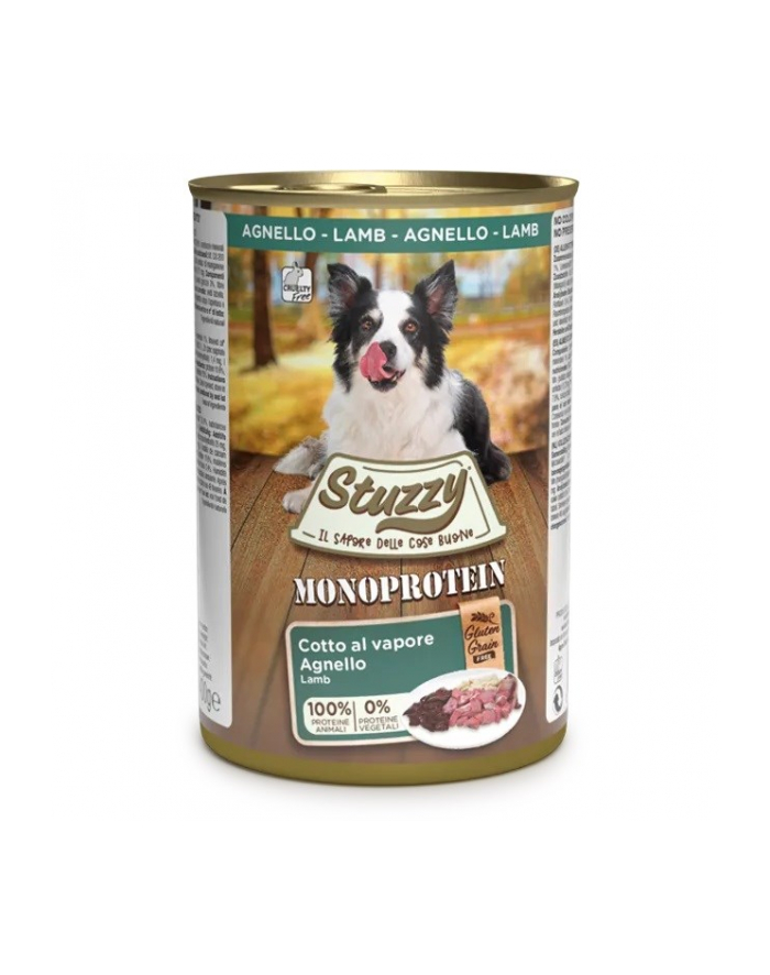 agras pet foods STUZZY dla psów Monopczerwonyein Jagnięce 400g główny