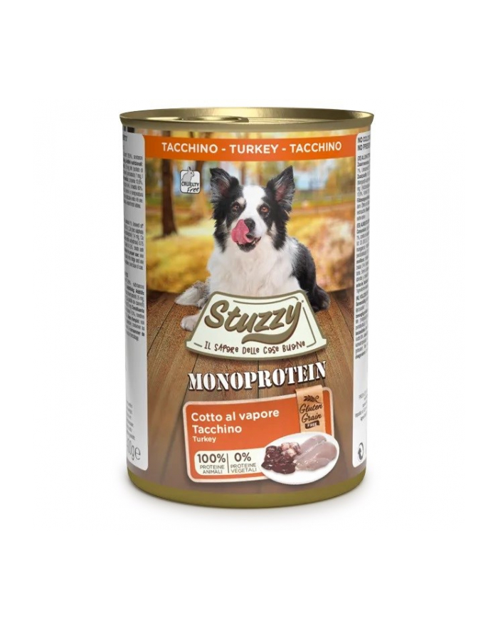 agras pet foods STUZZY dla psów Monopczerwonyein Indyk 400g główny