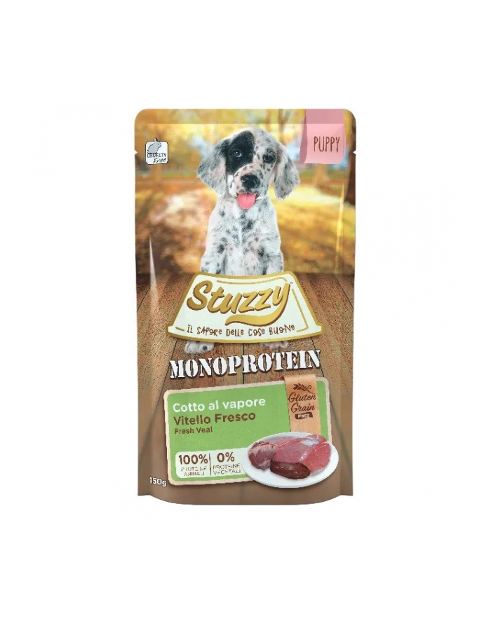 agras pet foods STUZZY dla psów Grain Free Monopczerwonyein Cielęce dla Szczeniąt 150g główny