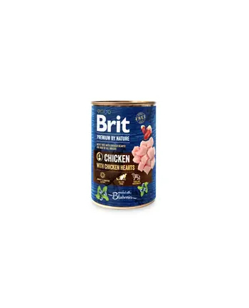 BRIT Premium By Nature Kurczak i serca puszka 400g