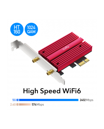 Express Adapter Cudy Wi-Fi 6E PCI AX5400