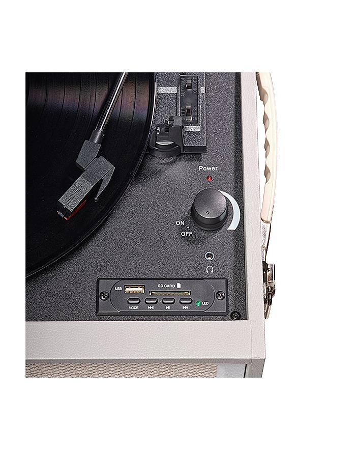 Gramofon retro na nóżkach Denver VPR-250 z radiem FM, BT i USB główny