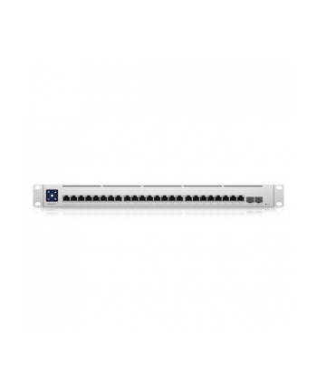 no name Ubiquiti Switch UniFi 24xRJ45 10G/2xSFP28 25G zarządzany 19''; do montażu w szafie rack, ekran dotykowy 1,3'';
