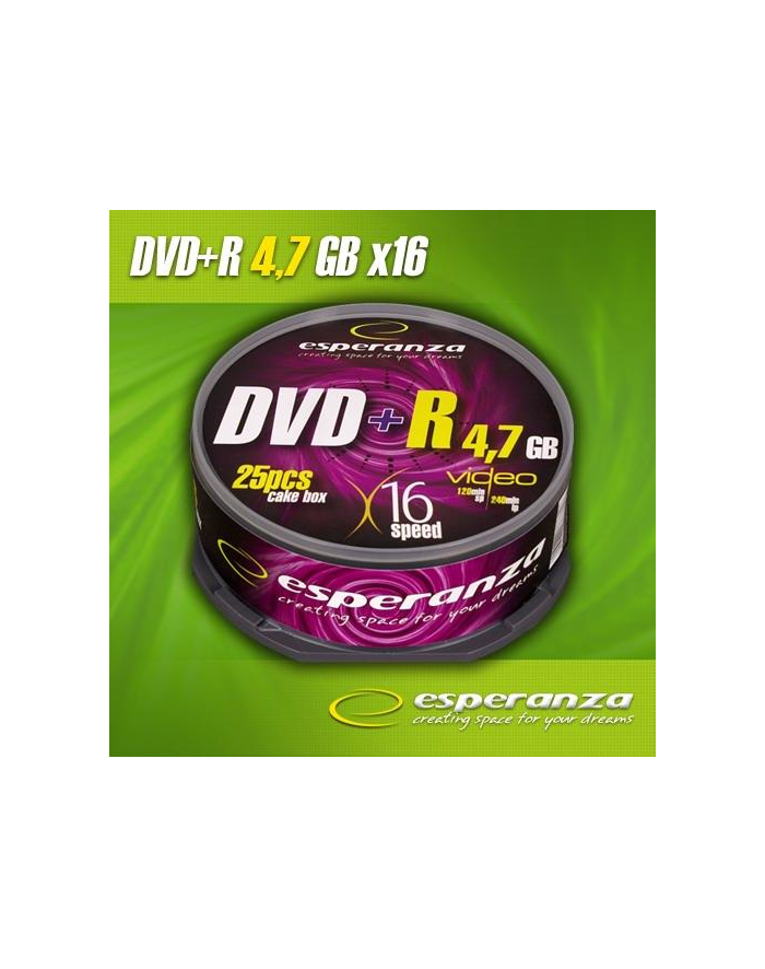 DVD+R 4,7GB x16 - Cake Box 25 główny